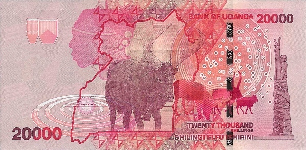 Uganda 20000 shillings 2019