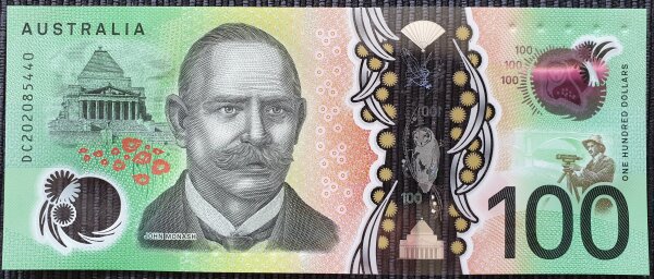 Australia 100 dollars 2020