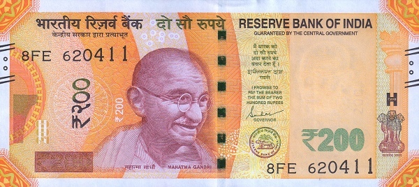 India 200 rupees 2020