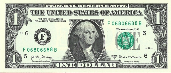 USA 1 dollar 2017A