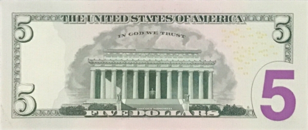 USA 5 dollars 2017A