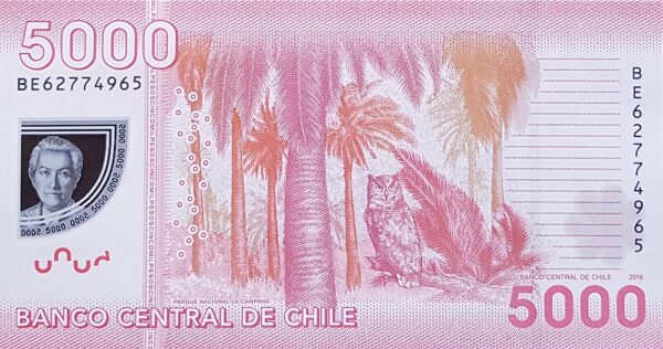 Chile 5000 peso 2016