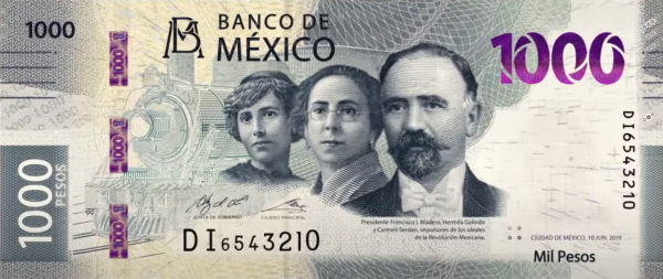 Mexico 1000 pesos 2020