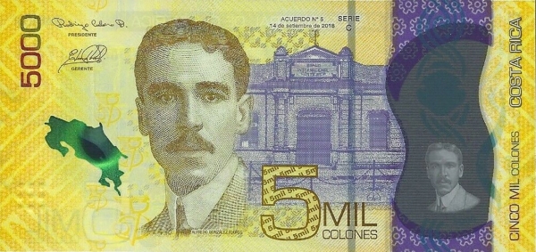 Costa Rica 5000 colones 2018