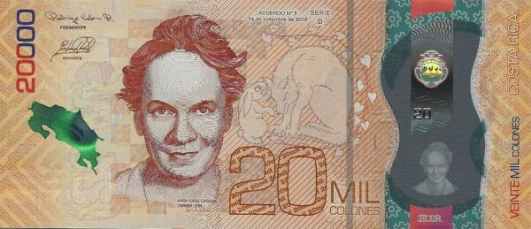 Costa Rica 20.000 colones 2018