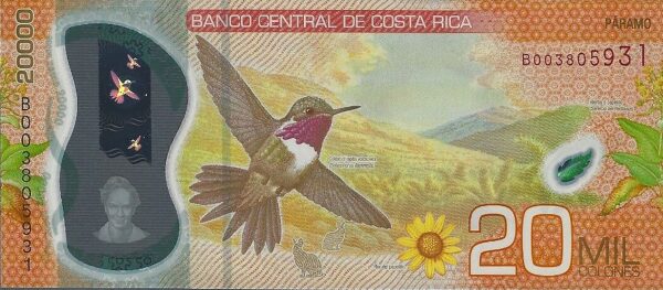 Costa Rica 20.000 colones 2018
