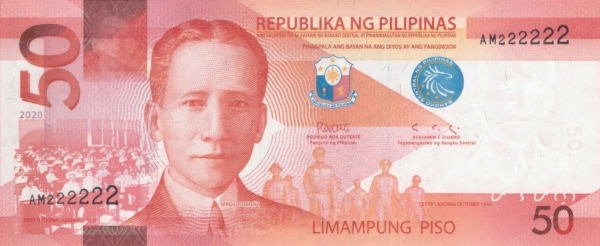 Philippines 50 peso 2020