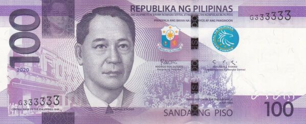 Philippines 100 peso 2020