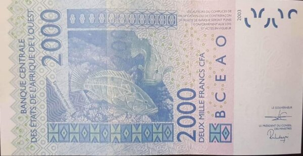 Benin 2000 francs 2019