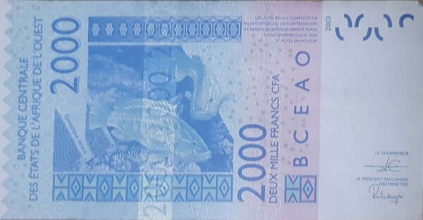 Benin 2000 francs 2020