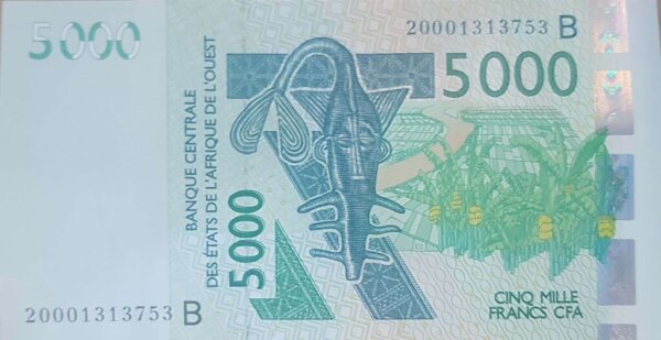 Benin 5000 francs 2020