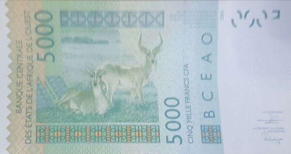 Benin 5000 francs 2020