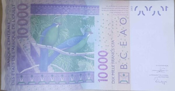 Benin 10000 francs 2020