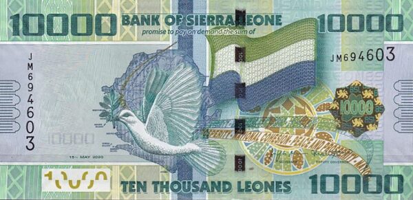 Sierra Leone 10,000 leones 2020