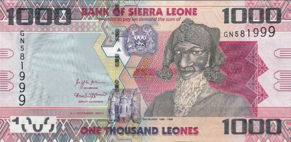 Sierra Leone 1000 leones 2018