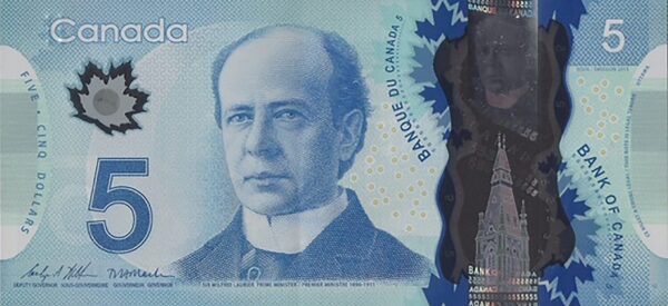 Canada 5 dollars 2013