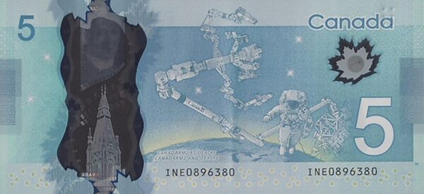 Canada 5 dollars 2013