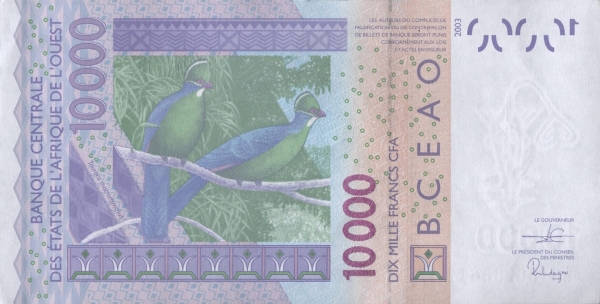 Burkina Faso 10000 francs 2020
