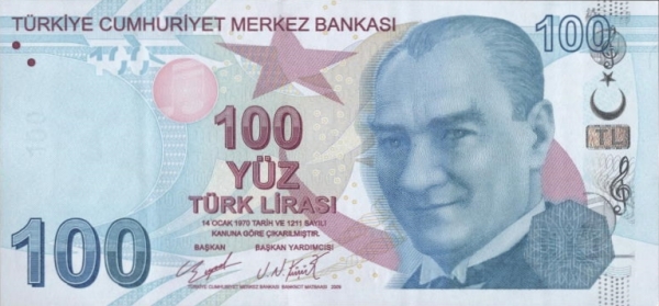 Turkey 100 lira 2020