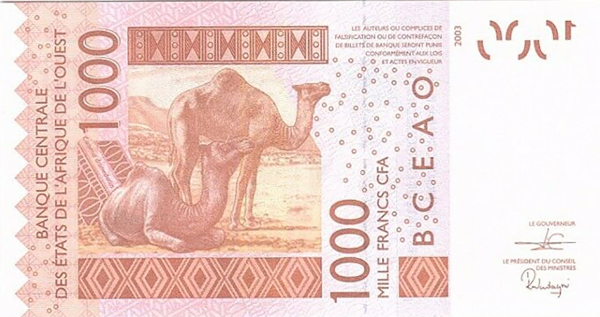 Burkina Faso 1000 francs 2020