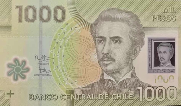 Chile 1000 pesos 2017