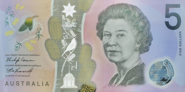 Australia 5 dollars 2019