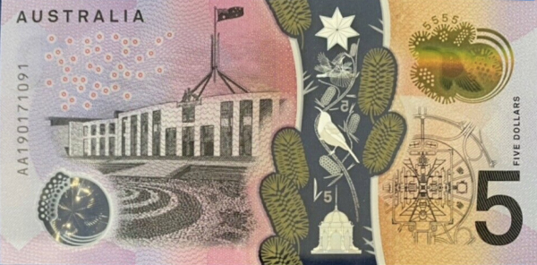 Australia 5 dollars 2019