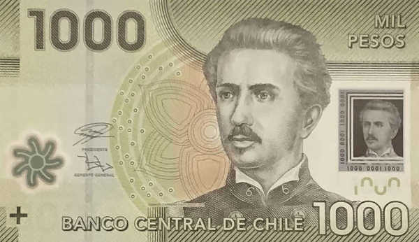Chile 1,000 pesos 2020
