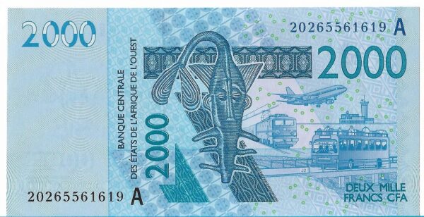 Ivory Coast 2000 francs 2020