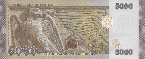 Syria 5000 pounds 2019