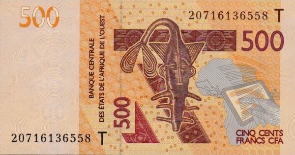 Togo 500 franc 2020