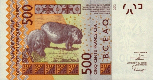 Togo 500 franc 2020