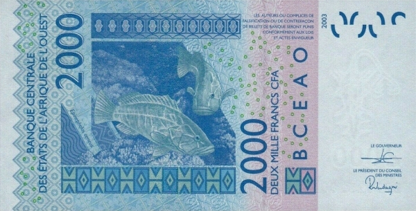 Togo 2000 franc 2020