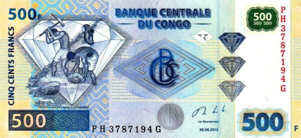 Congo 500 francs 2013
