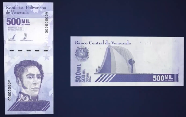 Venezuela 500.000 bolivar 2021