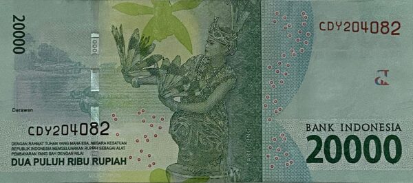 Indonesia 20,000 rupiah 2021