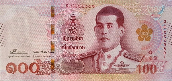 Thailand 100 baht 2018