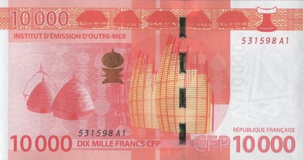 French Pacific Territories 10000 franc 2021