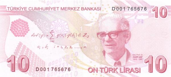 Turkey 10 lira 2009