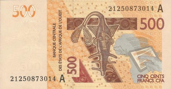 Ivory Coast 500 francs 2021