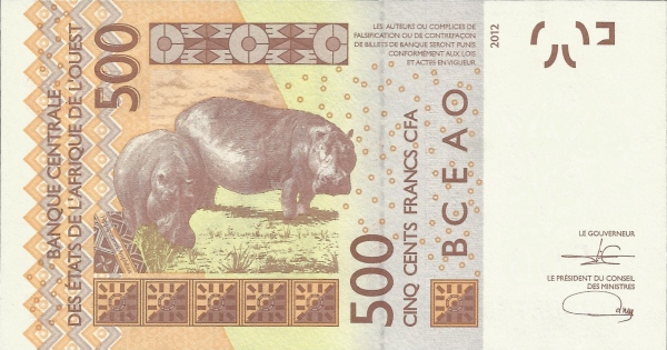 Ivory Coast 500 francs 2021