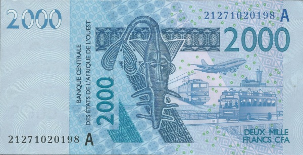 Ivory Coast 2,000 francs 2021