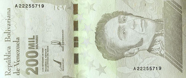 Venezuela 200.000 bolivar 2020