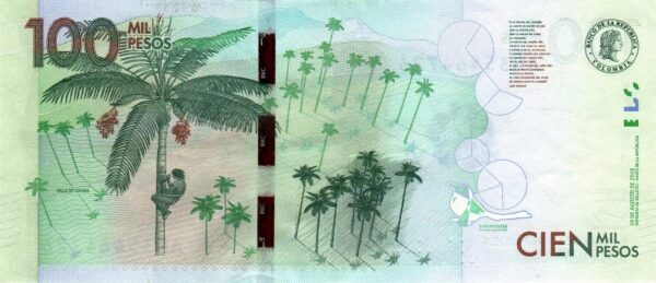 Сolombia 100.000 pesos 19.08.2015