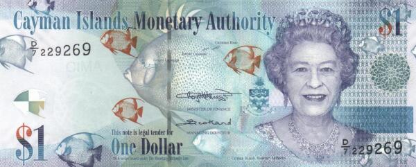 Cayman Islands 1 dollar 2018
