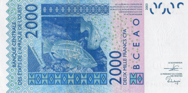 Guinea-Bissau 2,000 francs 2019