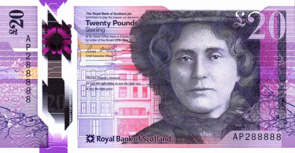Scotland Royal Bank of Scotland 20 pound 2019