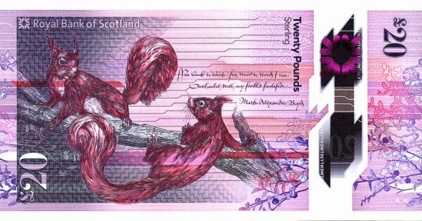 Scotland Royal Bank of Scotland 20 pound 2019