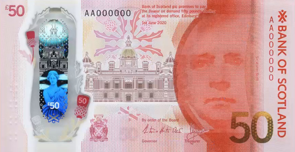 Bank of Scotland 50 pounds 2020