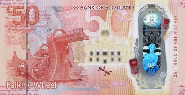 Bank of Scotland 50 pounds 2020